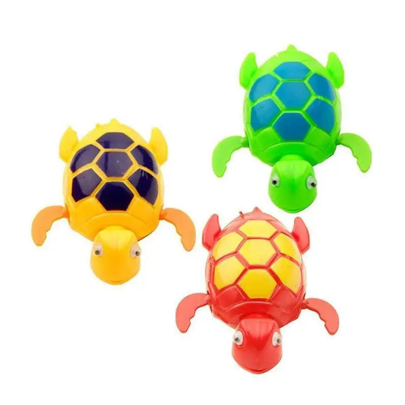 Baby Bath Toys Summer Swimming Bathing Play Water Clockwork Toy Cute Turtle Playing With Water Wound-up Chain Baby Swim Bath Toy