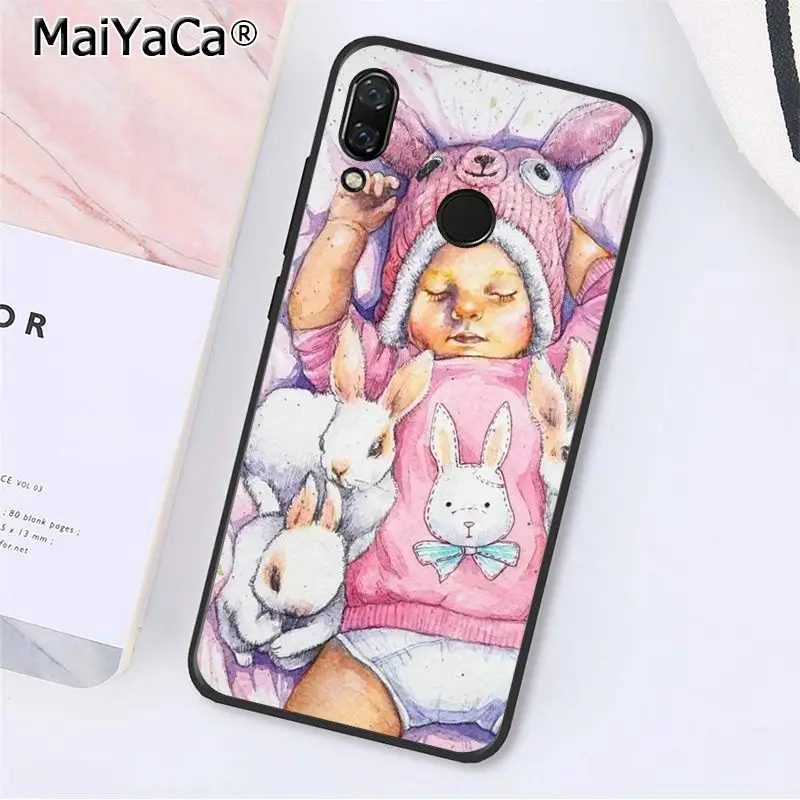 A12 MaiYaCa модный коричневый волос для мамы, дочки, папы, семейный чехол для телефона Xiaomi Redmi8 4X 6A S2 Go Redmi 5 5Plus Note5 7 Note8pro - Цвет: A12