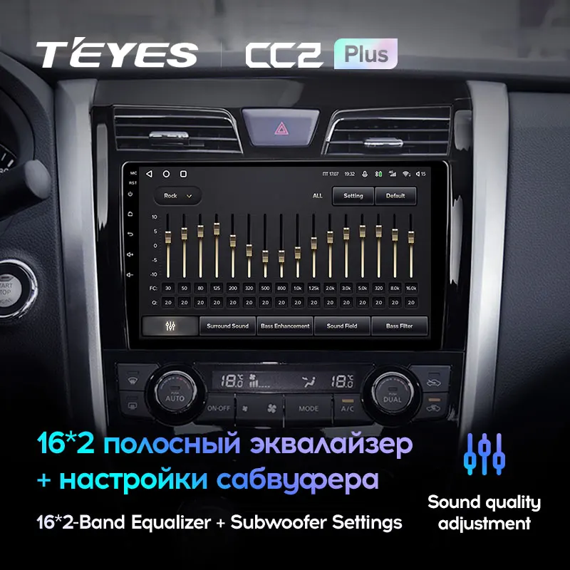TEYES CC2L и CC2 Plus Штатная магнитола For Ниссан Теана J33 Nissan Teana 2013 2015 Android до 8 ЯДЕР 6 + 128ГБ