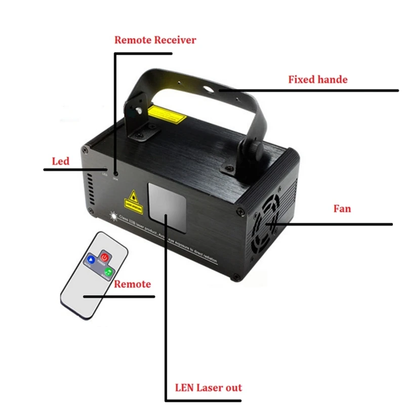Хорошее качество дистанционного 50 мВт зеленый лазерный проектор