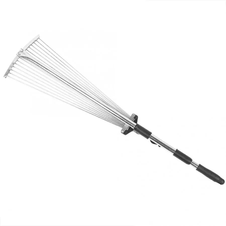 Регулируемый складной садовый инструмент для чистки травы и листьев|Грабли| |