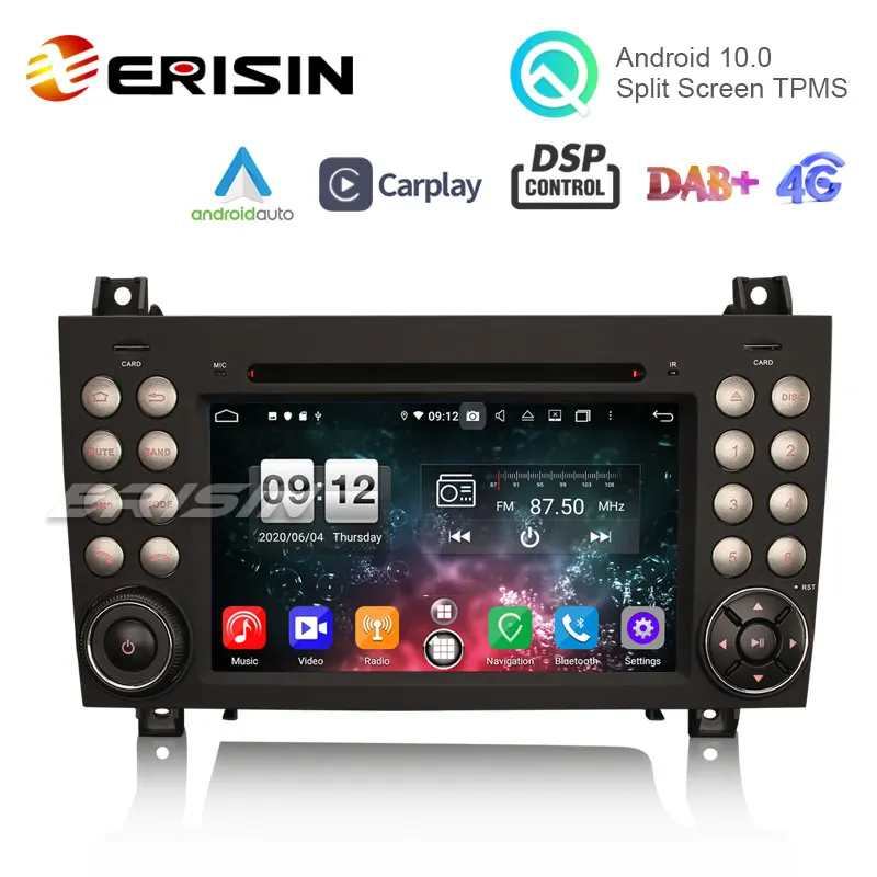 Erisin ES8740S 7 &quotDSP Android 10 0 автомобильный DVD CarPlay &amp Auto GPS 4G DAB + для Benz SLK R171|Автомагнитолы|