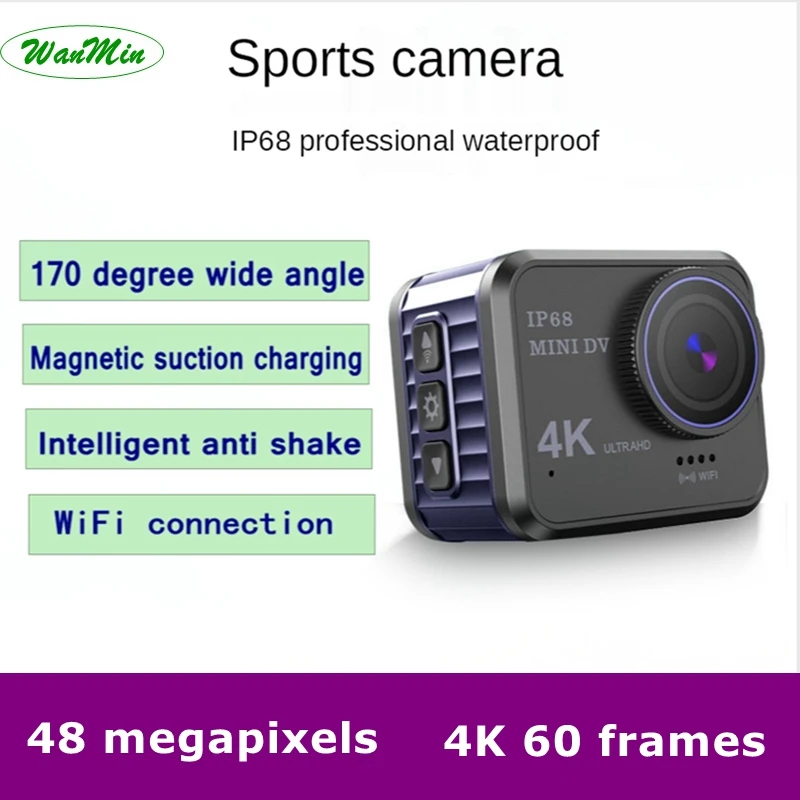 

Мини Экшн-камера Ultra HD 4K, 10 м, водонепроницаемая Спортивная камера 4k, видеокамера, Экшн-камера 4K, водная Экшн-камера