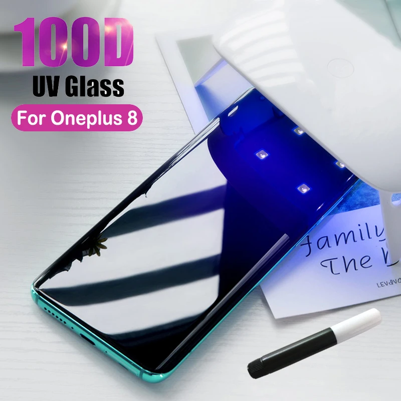 

Нано-жидкое УФ-стекло для OnePlus 7, 7T, 8 Pro, закаленное стекло, Защита экрана для OnePlus 7, 8, 7T, Pro, полное покрытие, защитная пленка