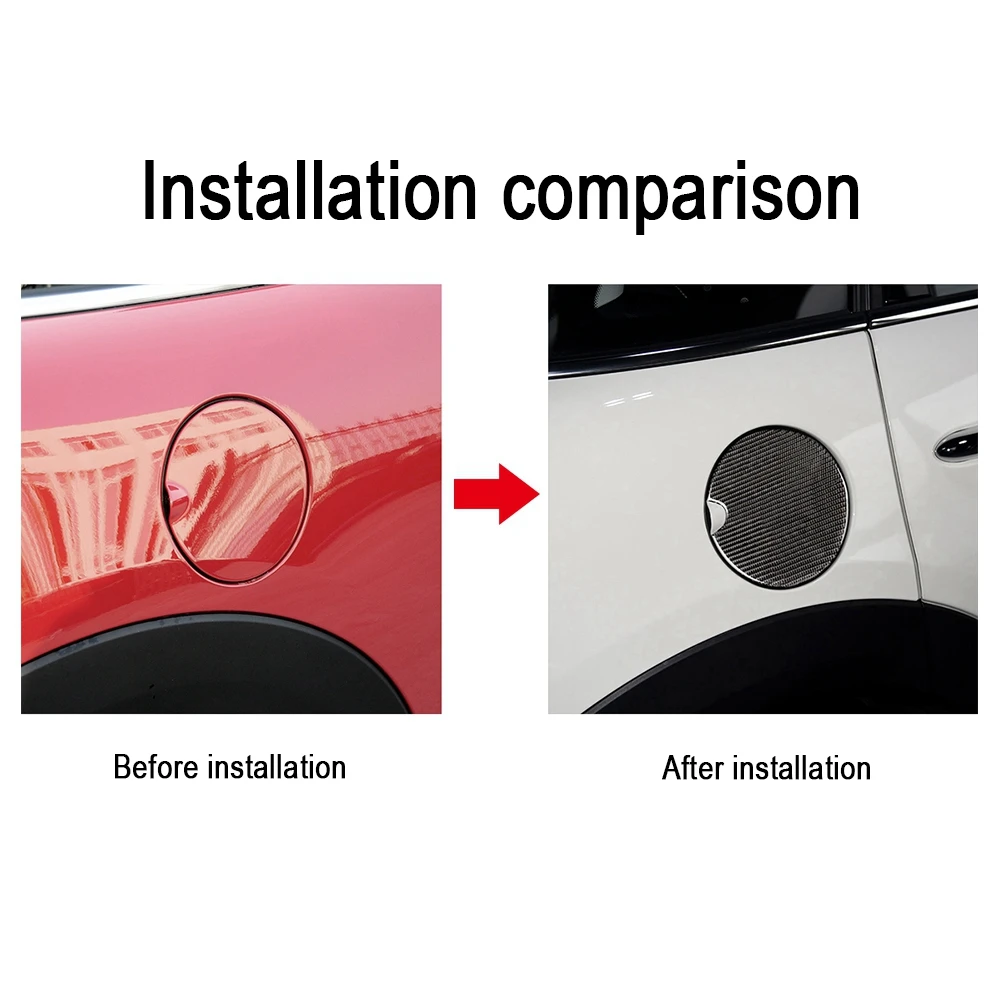 

Car Oil Tank Cap Cover Sticker Decoration Carbon Fiber Trim Cover for Mini Cooper R56 R55 R60 Car Accessories