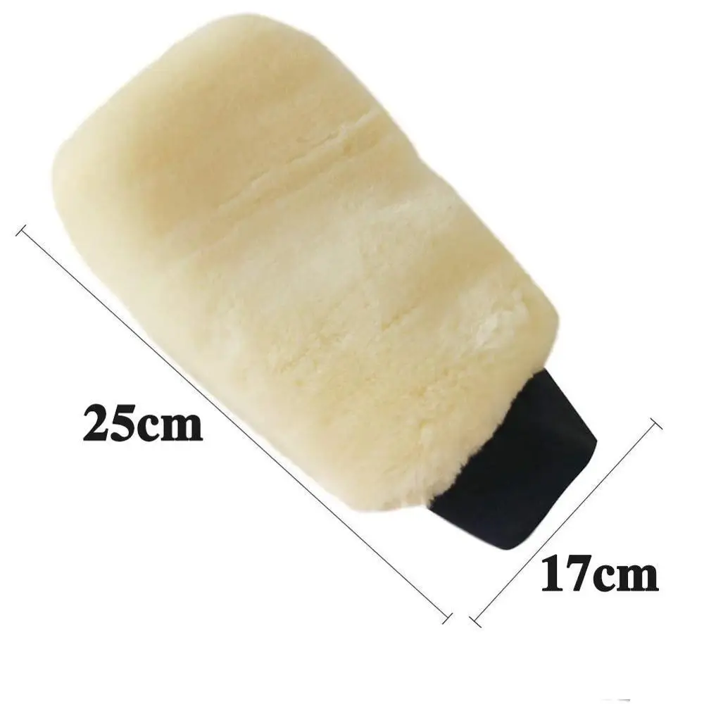 

1PC Artificial Wool Mitt Car Soft Polishing Glove Washing Car Cleaning Cleaning Washing Polish