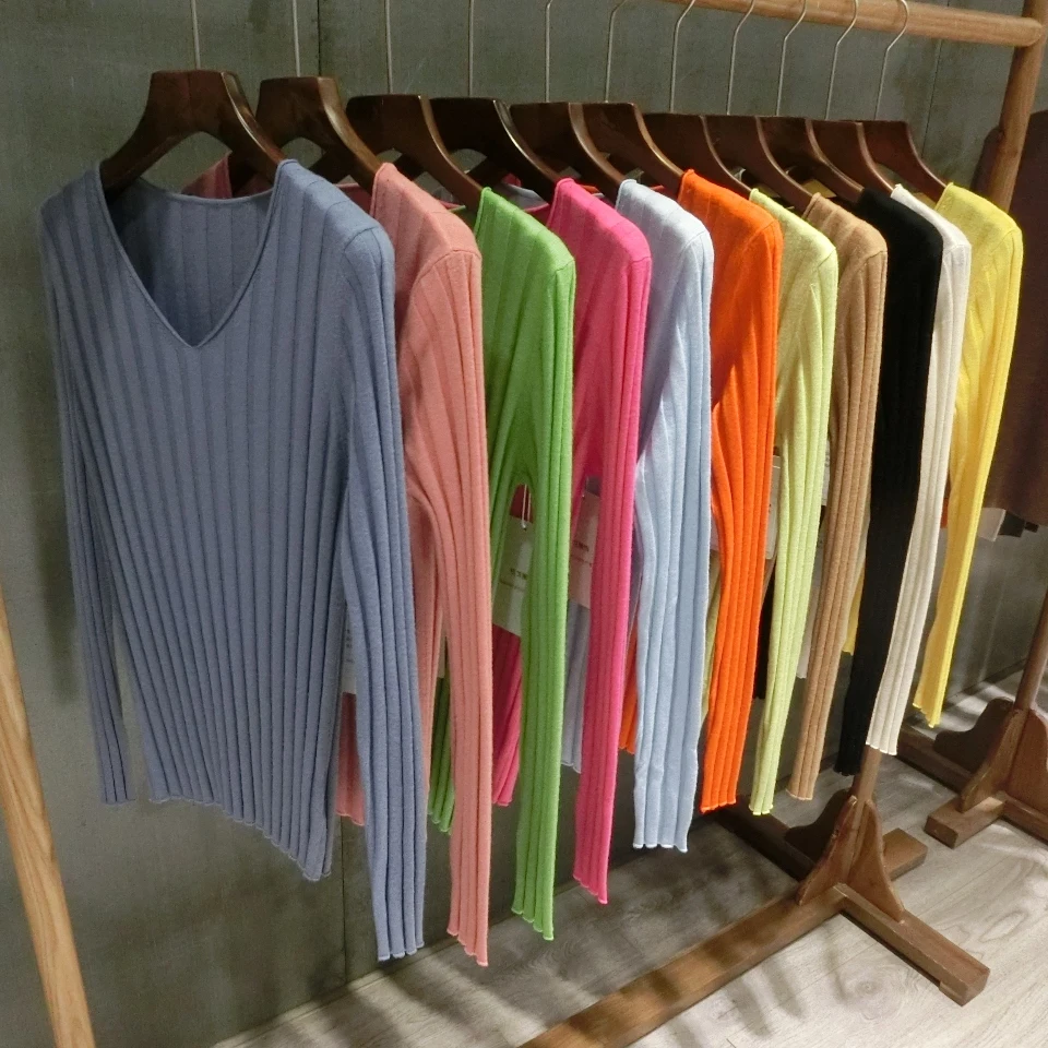 VOGGIN женские супертонкие пуловеры свитера из мериносовой шерсти вязаная одежда