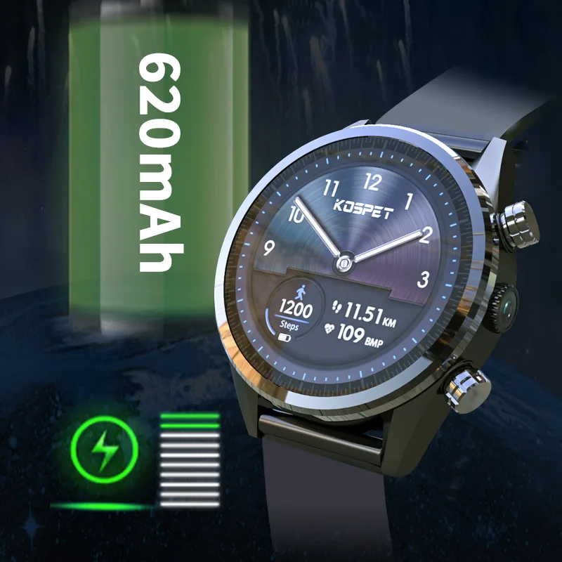 KOSPET Hope Lite Смарт-часы 1 ГБ 16 GPS Wi-Fi 620 мАч 39 &quotAMOLED Bluetooth 4G Android умные часы для мужчин |