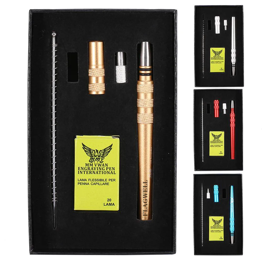 Волшебная Выгравированная ручка FLAGWELL тату для бровей бороды гравировки волос