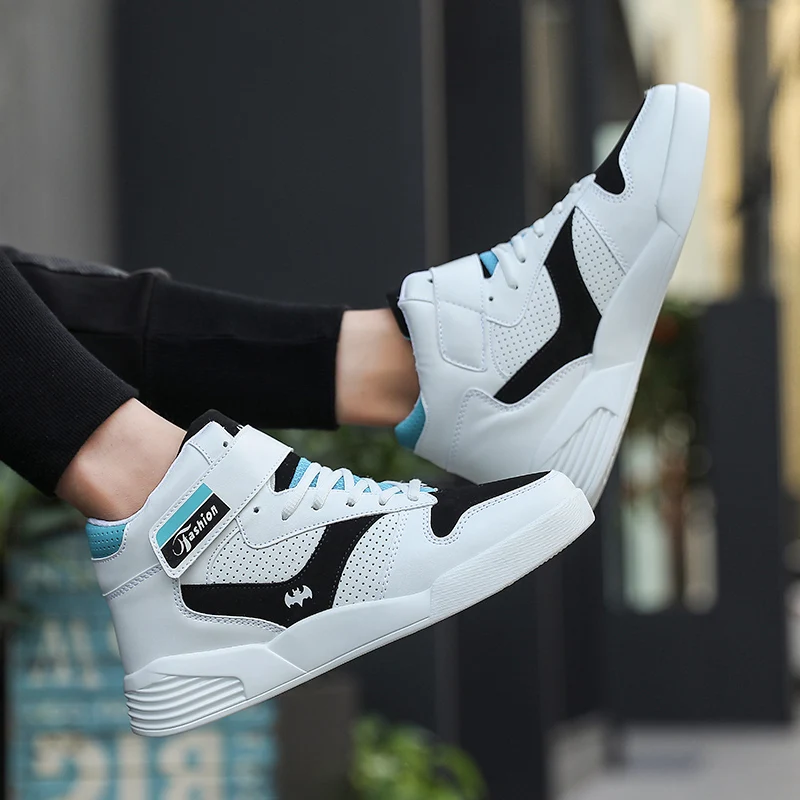 Мужская обувь кроссовки ботильоны большого размера мужские кожаные ботинки в