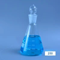 dxy 250ml glass conical flask with cap glass erlenmeyer flask glass for laboratory triangle flask boro 3 3 glass
