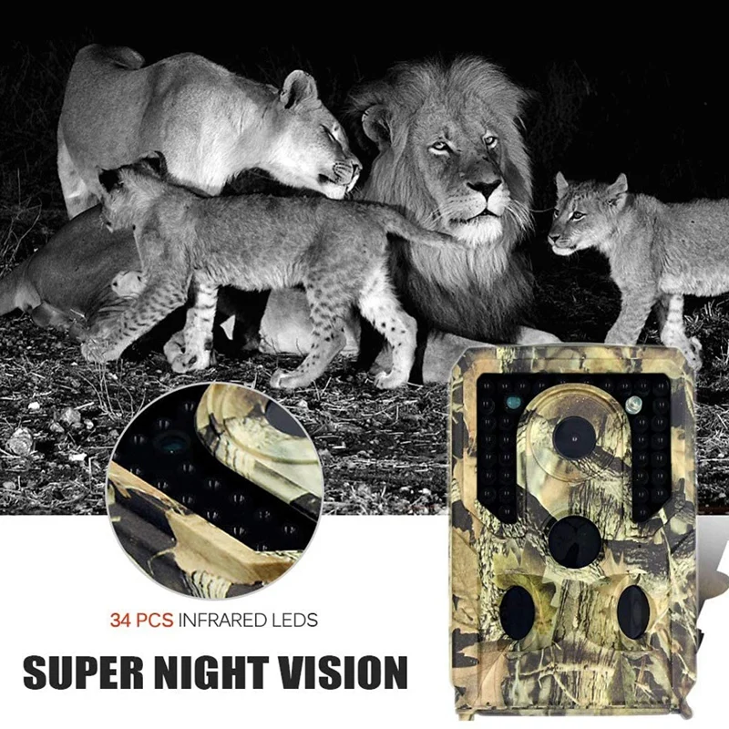 

Camera 8GB TF Card 12MP 1080P Infrared Night Vision Wildlife Scouting