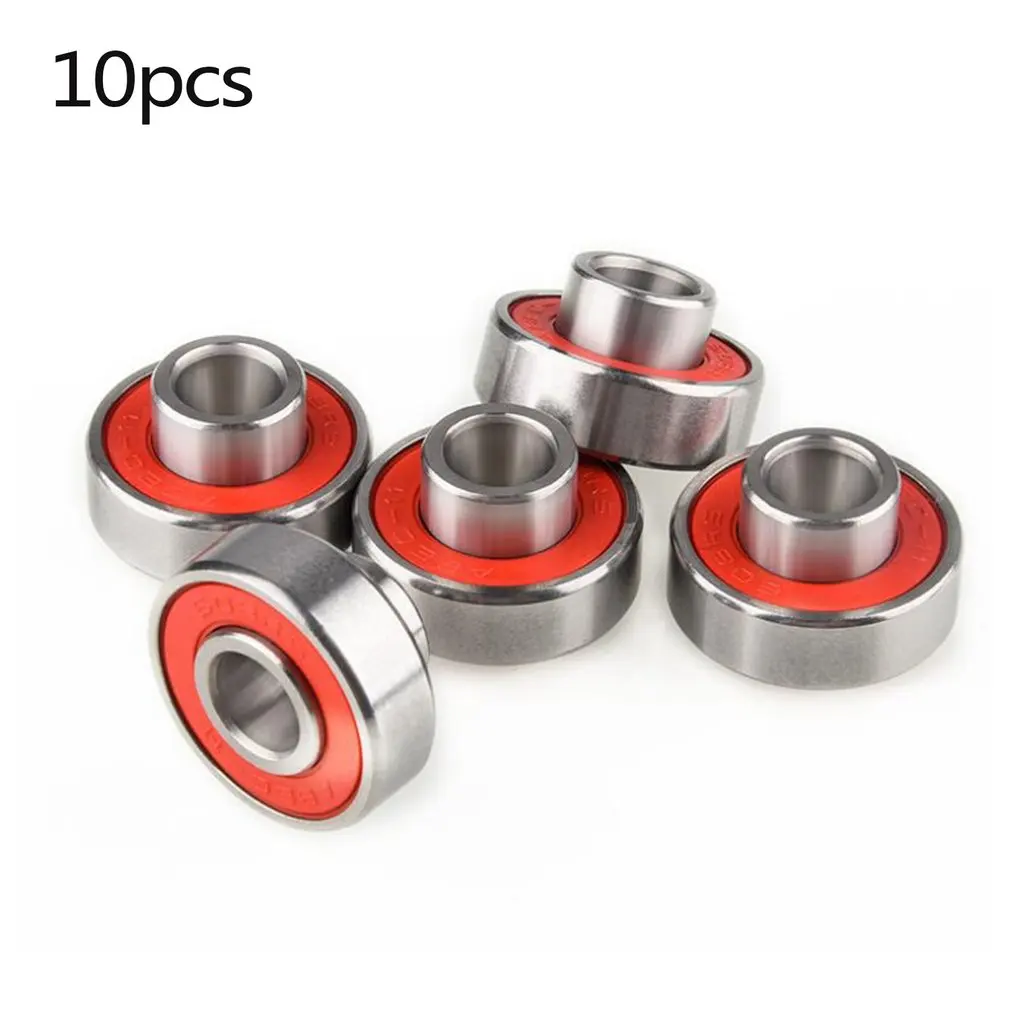 

10 Pcs 608-2RS High-speed Longboards Integrated Bearing Durable Roller Skate Bearing Roller Bearings For Scooters Longboards