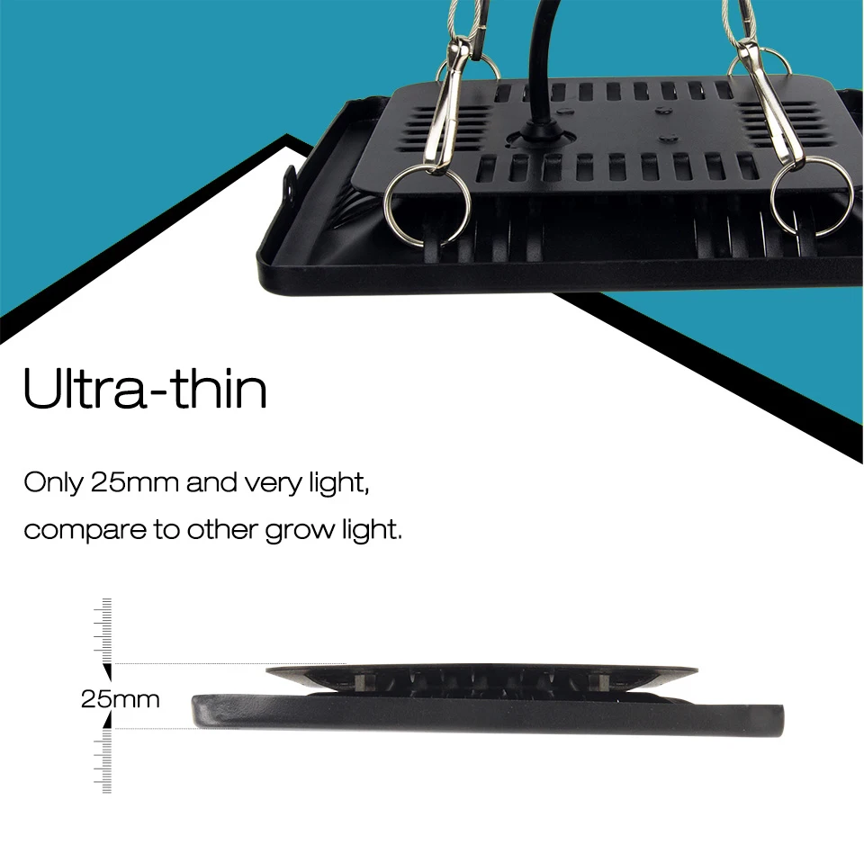 COB Led лампа для выращивания растений полный спектр ультра тонкая