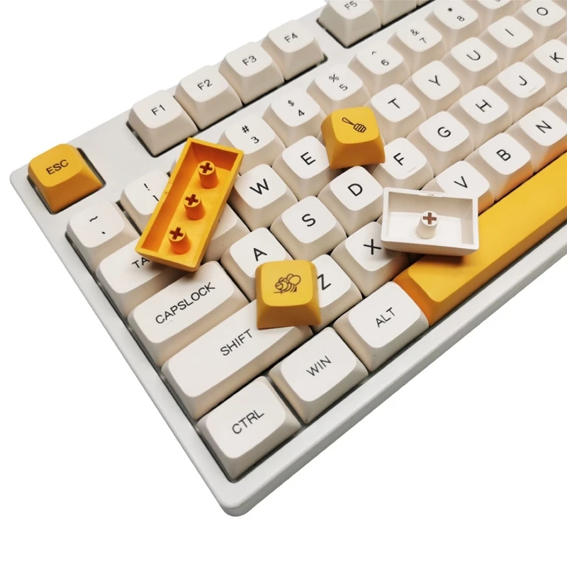 

Механическая клавиатура с 140 клавишами PBT XDA Profile DYE-SUB для MX Switch 1.5U 1.75U 2U Shift 6.25U Spacebar