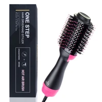 1000w one step hair dryer brush electric hot air brush professional hair straightening brush curler comb women hair blower brush