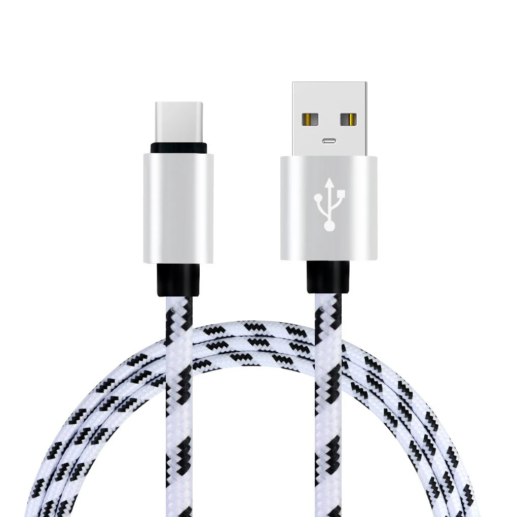 2 м сетка плетеный хлопок быстро 3 1 usb type C USB кабель для зарядки данных 6