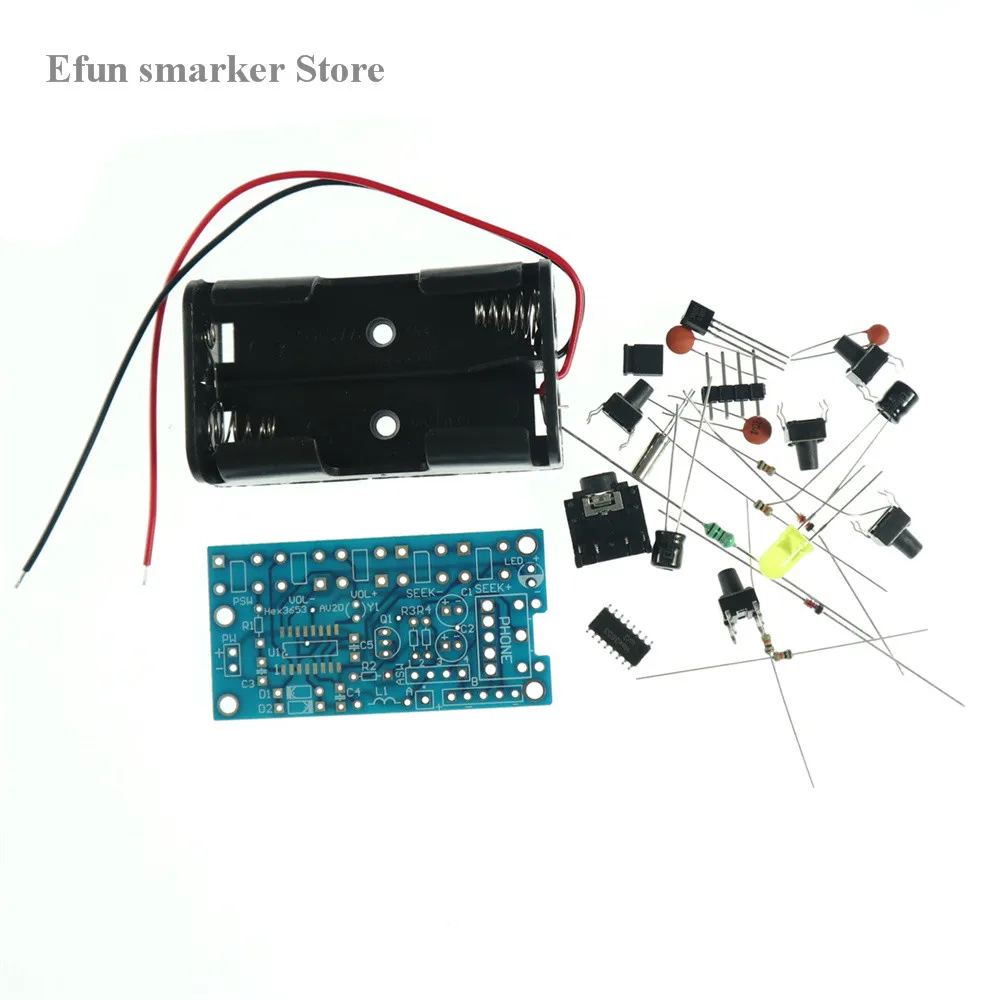 Беспроводной стереоприемник с FM радио модуль PCB DIY электронные наборы 76 МГц 108