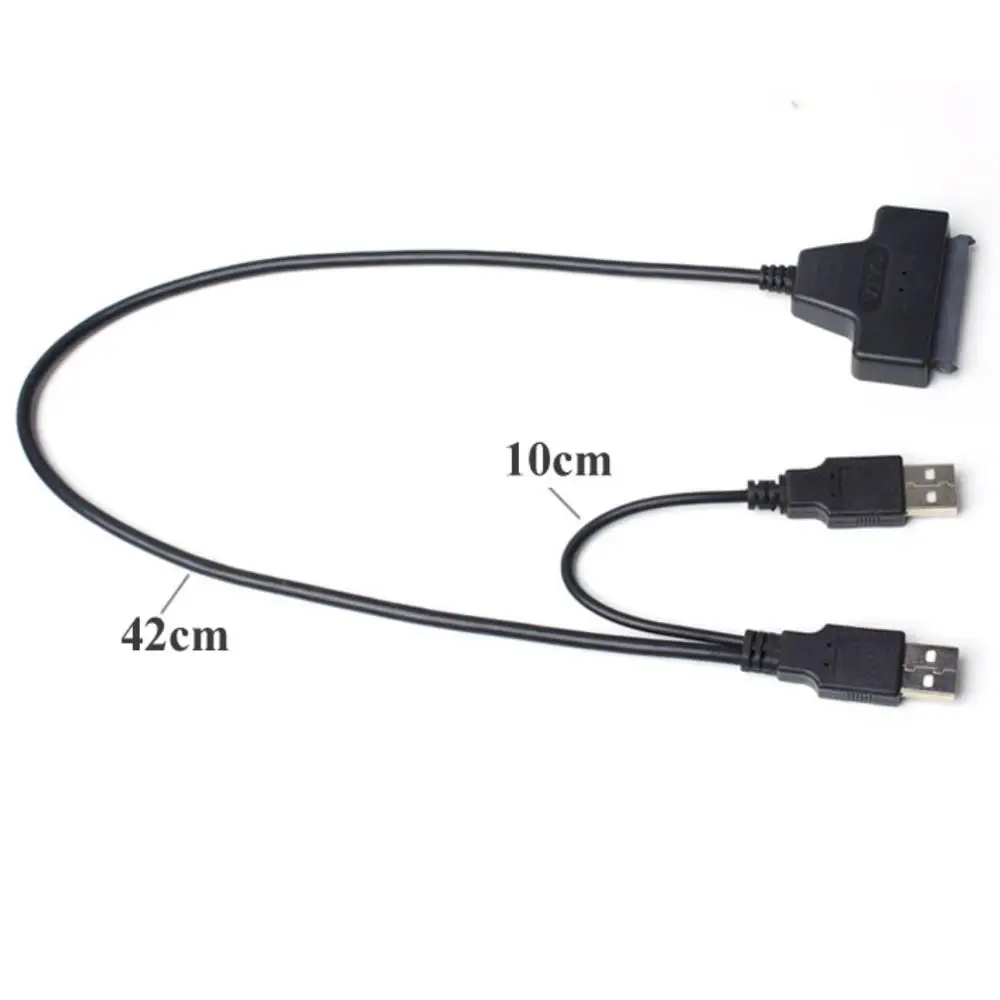 Двойной USB 2 0 к SATA кабель адаптера жесткого диска для 5 дюйма HDD SSD|Компьютерные