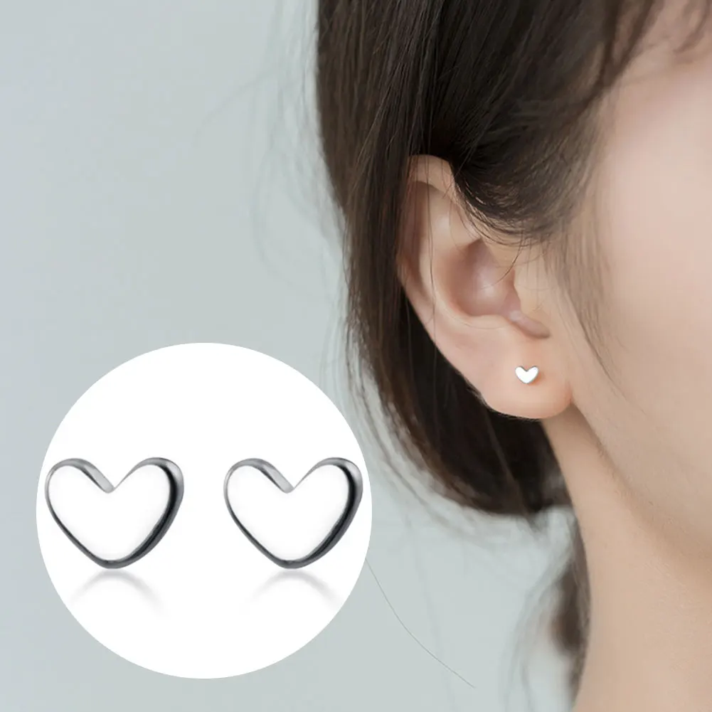 Модные минималистичные позолоченные серебряные мини-серьги-гвоздики для женщин