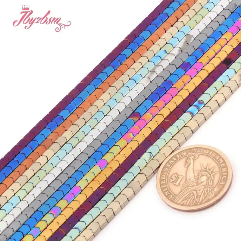 Бусины из гематита с металлическим покрытием в форме стрелки 4x4 мм | Украшения и