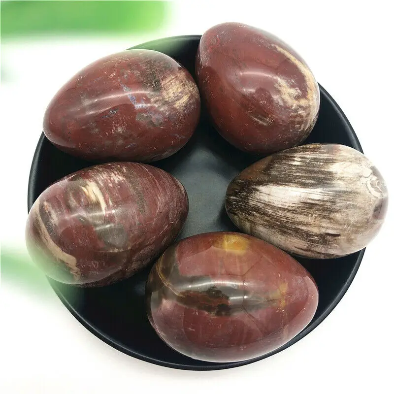 Прямая поставка 1 шт. натуральный кристалл дерево кварц в форме яйца полированные