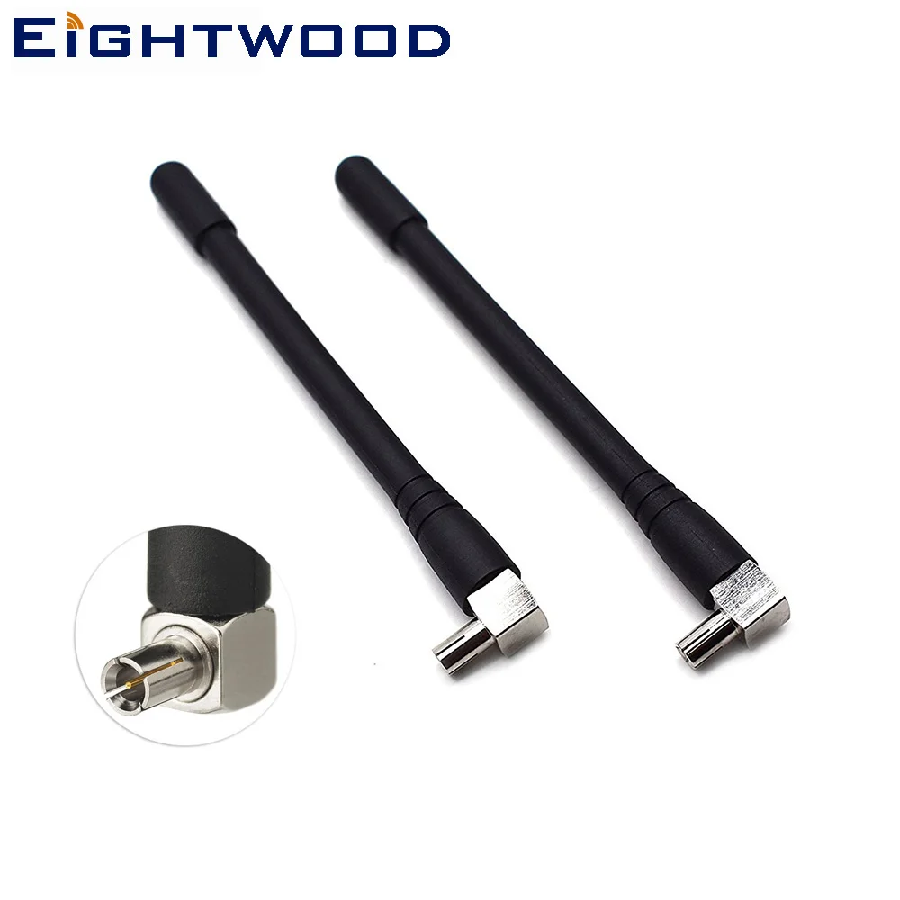 Eightwood 2 шт. 3dBi 4G LTE антенна TS9 Штекерный радиочастотный Разъем усилитель Сигнала