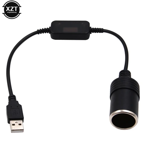 Автомобильный прикуриватель USB 5 В до 12 В адаптер Power Bank конвертер розетка женский шнур питания авто аксессуары для интерьера