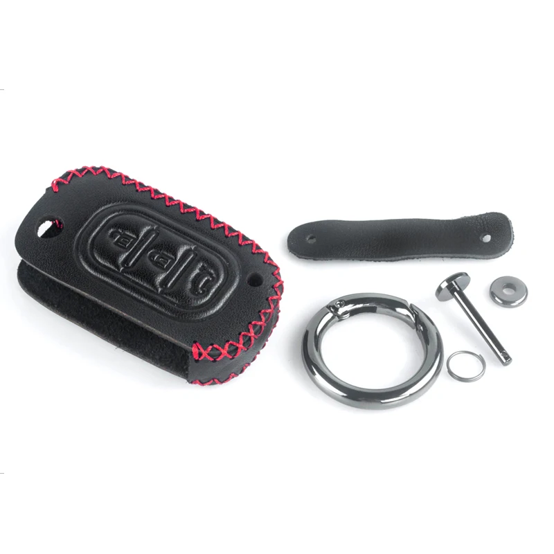 Складной кожаный чехол для ключа автомобиля Lada Priora Sedan sport Vesta Largus Kalina Granta X-Ray XRay