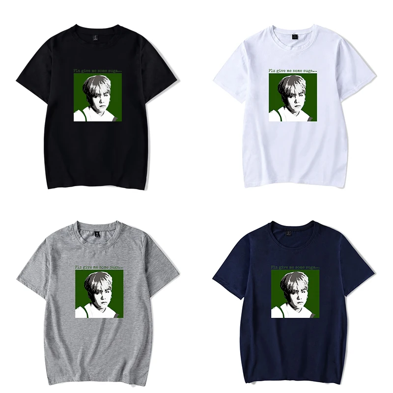 Модные футболки в стиле K POP с имитацией влюбленной надписью участников летние
