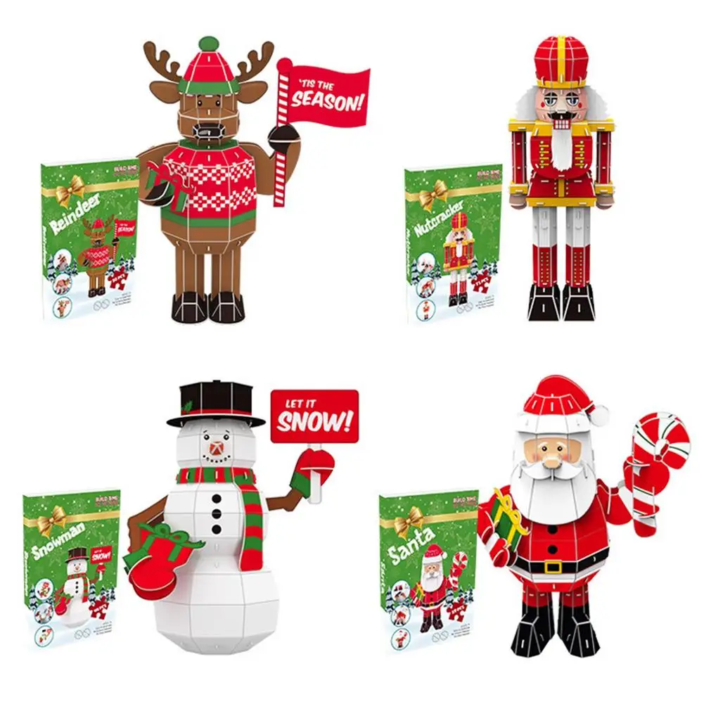 

3D Puzzles Unique Animal Shape Jigsaw Pieces Toy Brain Training Christmas 3D Puzzle Christmas Gifts For Kids Family