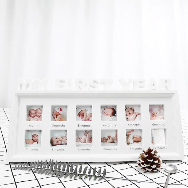 Diy 0 12 месяцев Детские фотографии сувениры память детей растущая подарок дисплей