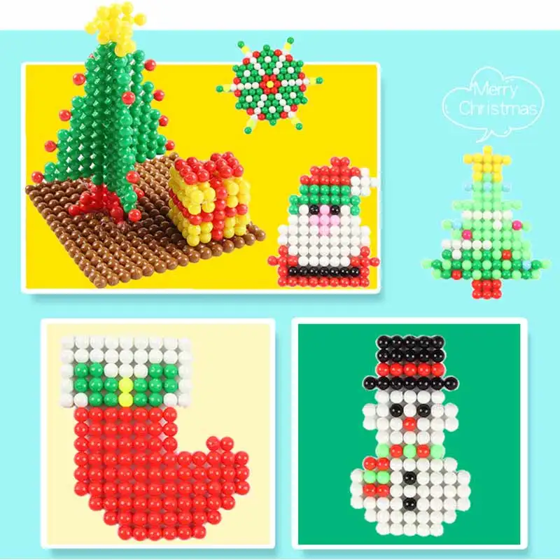 

24 Color Replacement Beads for Kids Crystal Puzzle Craft Water Spray Bead Set 3D Ball Games Handmade Magic Toys