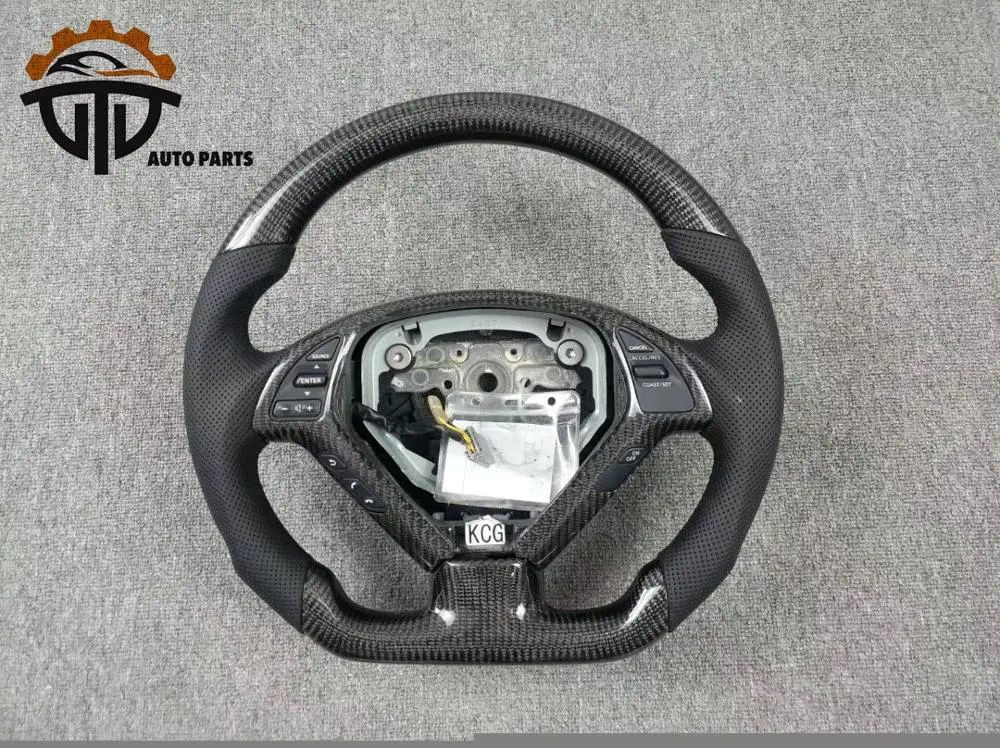 Руль автомобильный из углеродного волокна для INFINIT G37 | Рулевые колеса и клаксоны
