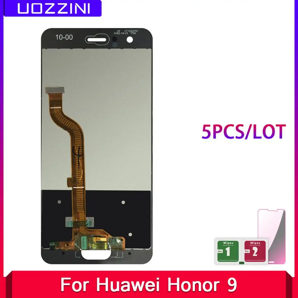 ЖК-дисплей для Huawei Honor 9 5 шт. сенсорный ЖК-экран с дигитайзером в сборе запасная