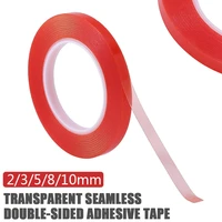 1pc red film double sided sticky adhesive tape 25m transparent high temperature resistance tapes for cell phone repair