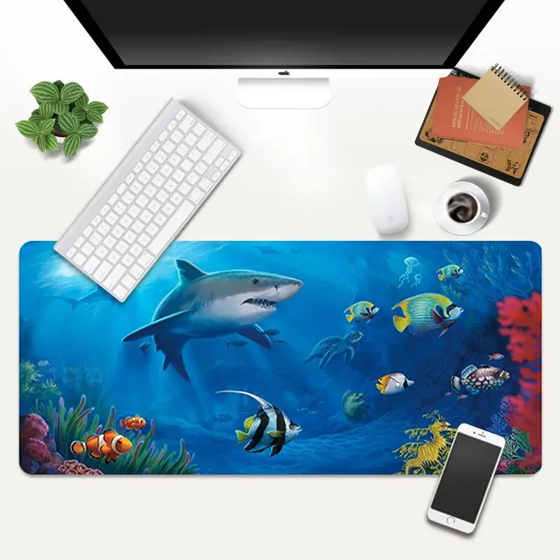 

Cool Shark Animal Mouse Pad Large New Desk Mat Mouse Mat Mouse Pad Gamer Table Mat Mouse Mat Anti-slip Soft Laptop Office