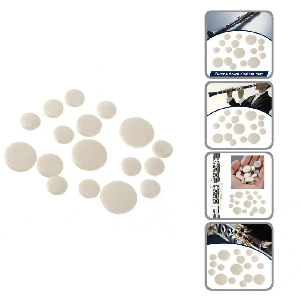 

Удобная 17 шт. Полезная Настройка, сменная Накладка для кларнета, круглый коврик с отверстием для звука, мягкий для настройки