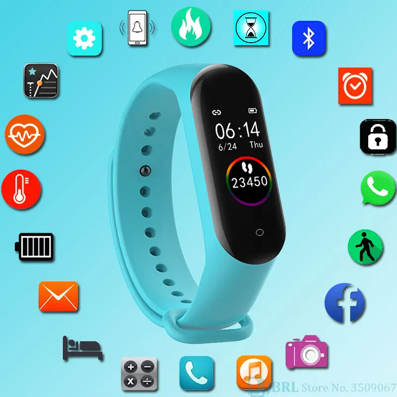 Спортивные Смарт часы для мальчиков и девочек детские с музыкальным управлением