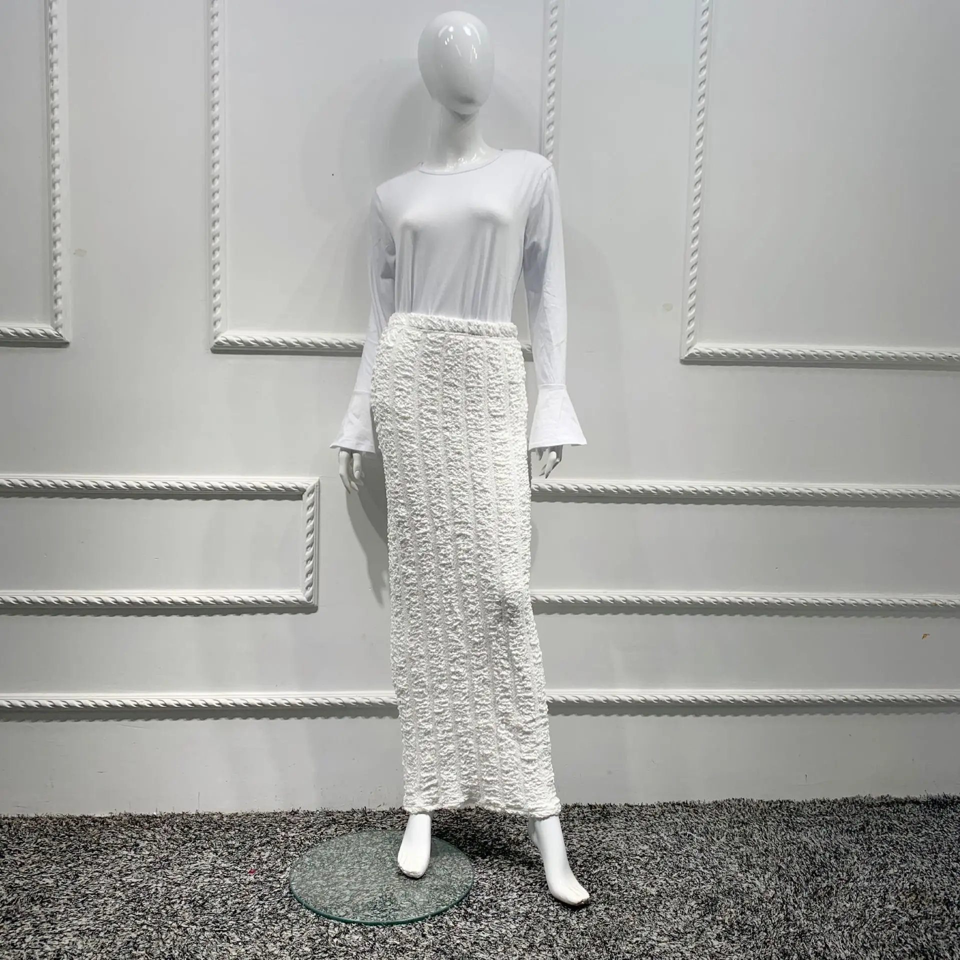 

2020 summer and autumn elegent muslim women plus size long skirts muslim clothing