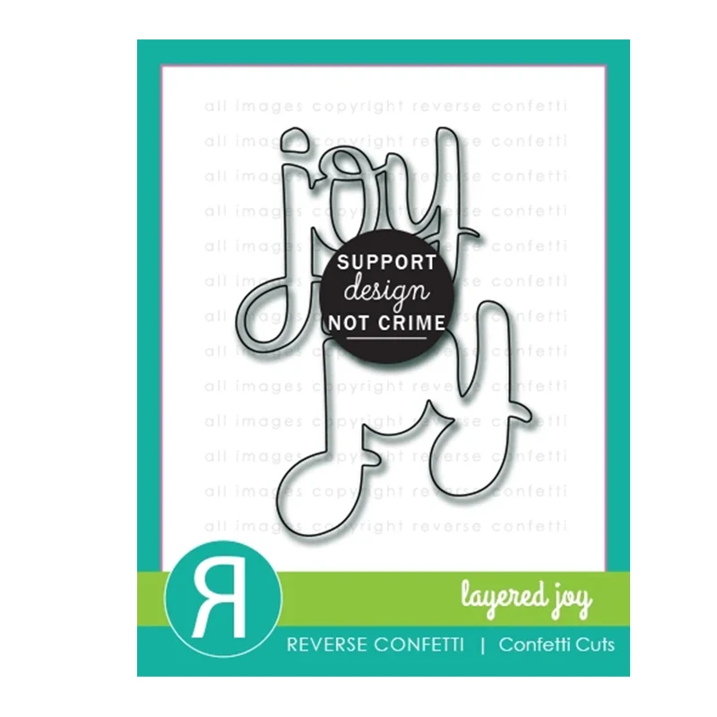 

2022 New JOY Letters Words Metal Cutting Dies for Scrapbooking Stencil Knife Mould Blade Punch Model Craft Decoration Template