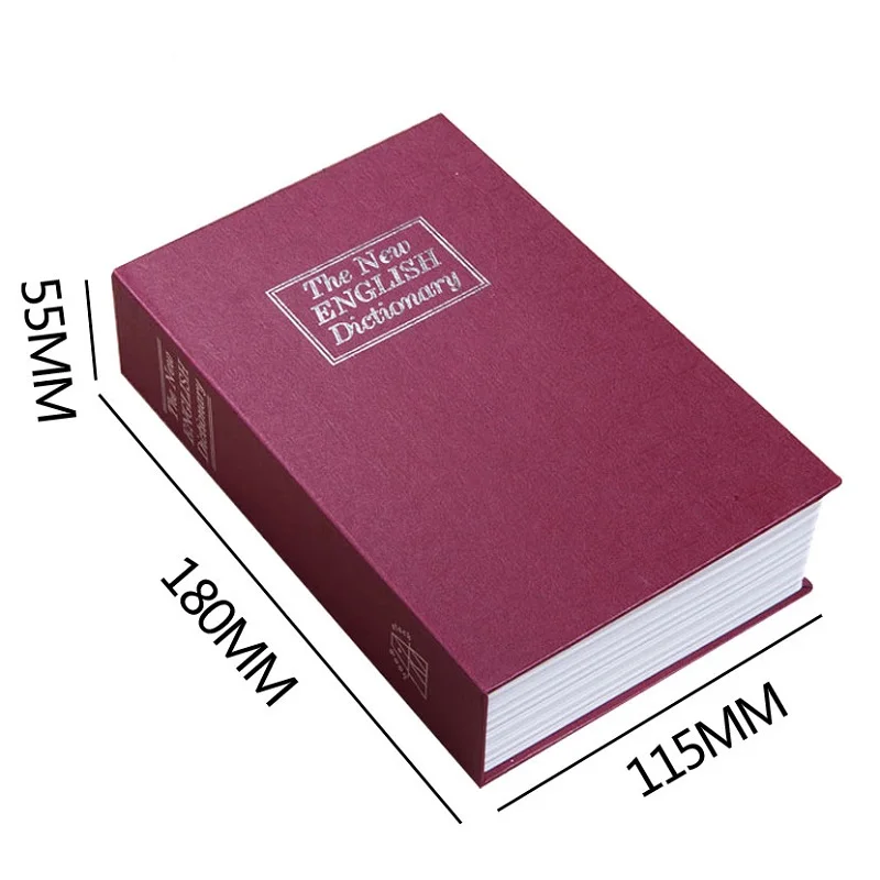 

Books Piggy Bank Safe Box with Lock Organizer for Kids Chrismas Gift Secret Book Money Hidden Storage Box Home Office Decoration