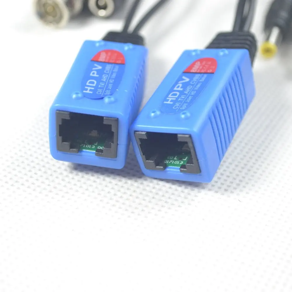 DHL100pairs 8MP видео Симметрирующий трансформатор для системы скрытого видеонаблюдения BNC мощность HD-CVI/TVI/AHD CAT5e/6 Защита от перенапряжения 8MP 5MP 4MP 3MP 1080P 720P 960H для HD камеры