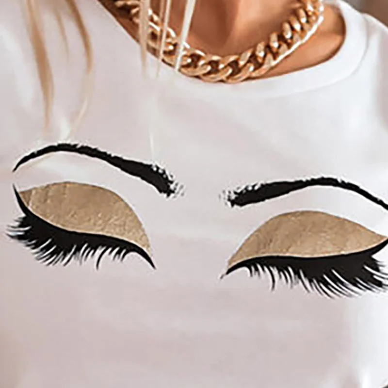 

Женская футболка с полурукавами-фонариками и круглым вырезом