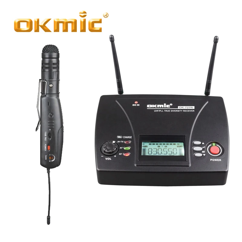 OKMIC OK 727R приемник 13 мини передатчик Hi Fi конденсатора катушки микрофон гибкий