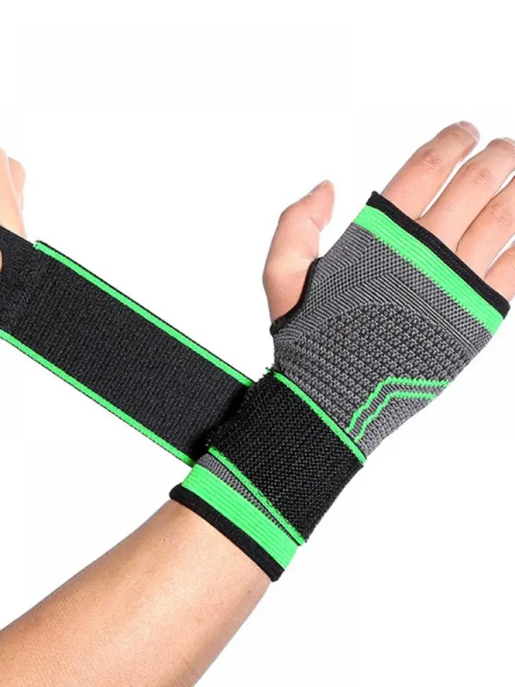

Adult Outdoor Indoor Knitted Wrist Protector Sports Support Basketball Pressurized Breathable Weightlifting Palm Protector