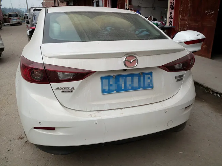 Спойлер для Mazda 3 2014 2019 спортивный спойлер AXELA из АБС пластика автомобильное