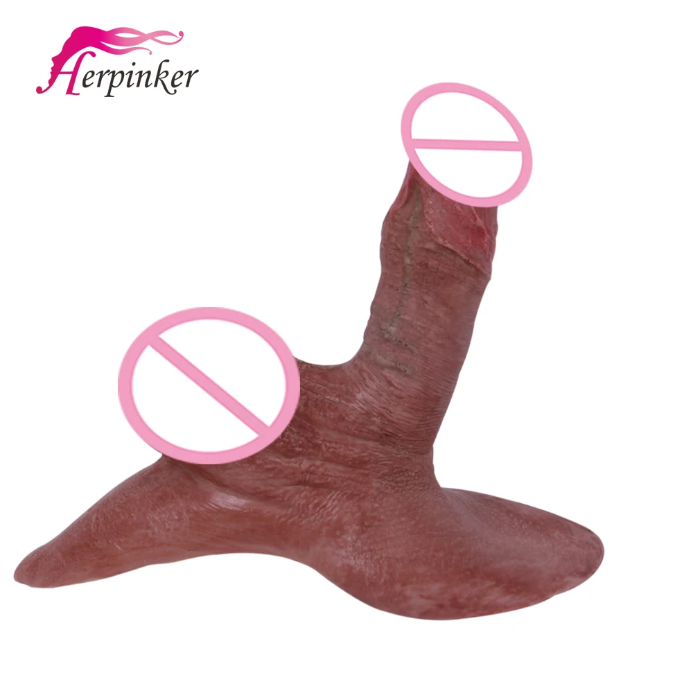 Маленькие 12*3 см реалистичные фаллоимитаторы толстые силиконовые для женщин G Spot