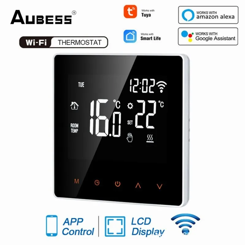 

Aubess Tuya Wifi Slimme термостарейный контроллер для электрического теплого водонагревателя/газового бойлера