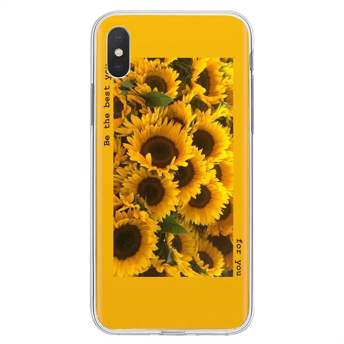 Красивый Желтый силиконовый чехол с подсолнухом для Huawei G7 G8 P7 P8 P9 P10 P20 P30 Lite Mini Pro P